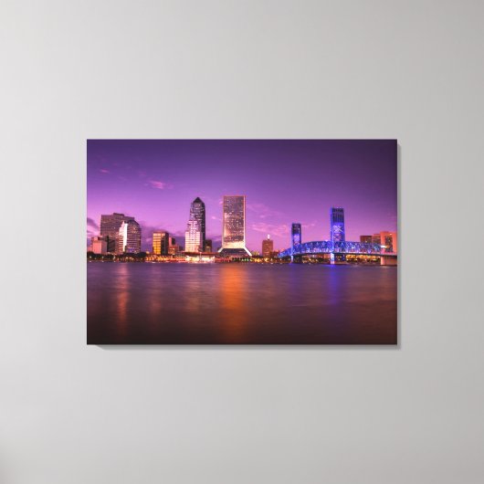 Toile Jacksonville Floride Skyline (Recto)