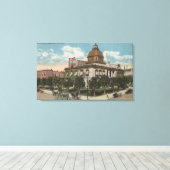 Toile Jacksonville, Floride - Vue extérieure de la ville (Insitu (Plancher de Bois))