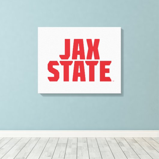 Toile Jacksonville State University JAX STATE Bold Red (Insitu (Plancher de Bois))