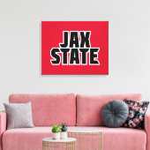 Toile Jacksonville State University JAX STATE Bold Text (Insitu(Salon))