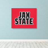 Toile Jacksonville State University JAX STATE Bold Text (Insitu (Plancher de Bois))