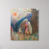 Toile Jacob et l'ange | Odilon Redon | (Recto)