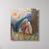 Toile Jacob et l'ange | Odilon Redon | (Recto)