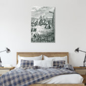 Toile Jacques Cartier Mise en place d'une croix en Gaspe (Insitu(Chambre))
