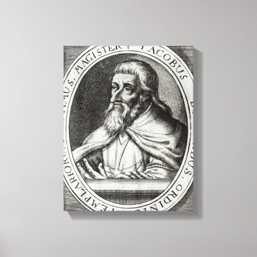 Toile Jacques de Molay Maître des Templiers de Chevalier (Recto)