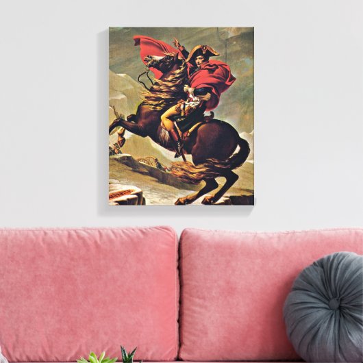 Toile Jacques-Louis David - Napoléon traversant les Alpe (Insitu(Salon))