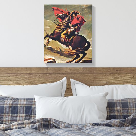 Toile Jacques-Louis David - Napoléon traversant les Alpe (Insitu(Chambre))