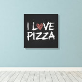 Toile J'adore la pizza (Insitu (Plancher de Bois))