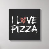 Toile J'adore la pizza (Recto)