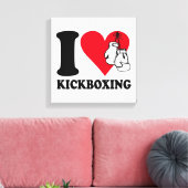Toile J'adore le kickboxing (Insitu(Salon))