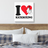 Toile J'adore le kickboxing (Insitu(Chambre))