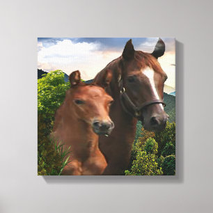 Toile J'adore les chevaux