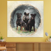 Toile Jagdterrier, brave affiche de tapisserie cardiaque (Insitu(Salon))