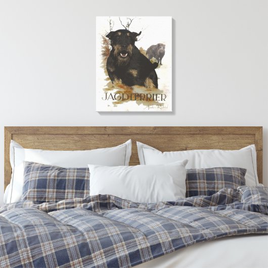Toile Jagdterrier T-Shirt Coffee Mug Ornement en céramiq (Insitu(Chambre))