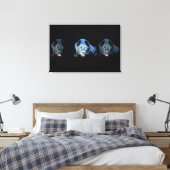 Toile Jaguar - Canvas enrobée de chatte à panthère noire (Insitu(Chambre))