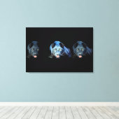 Toile Jaguar - Canvas enrobée de chatte à panthère noire (Insitu (Plancher de Bois))