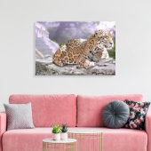 Toile Jaguar et le temple maya (Insitu(Salon))