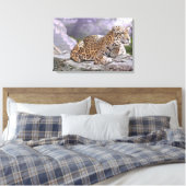 Toile Jaguar et le temple maya (Insitu(Chambre))