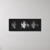 Toile Jaguar Noir & Blanc Enveloppée (Recto)