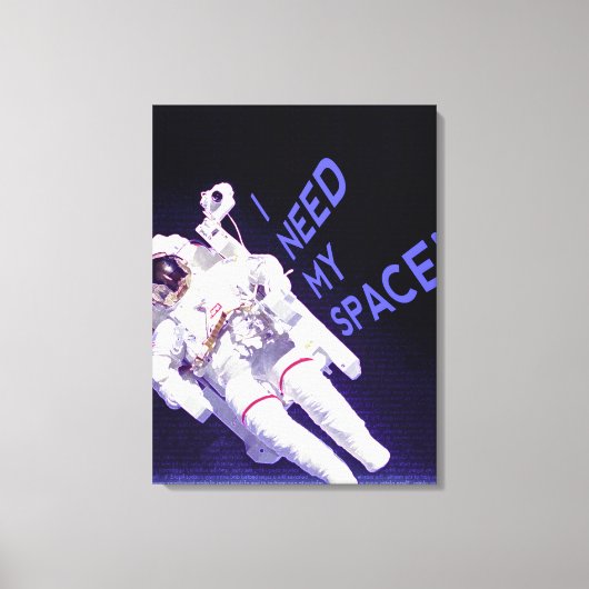 Toile J'Ai Besoin De Mon Espace (Recto)