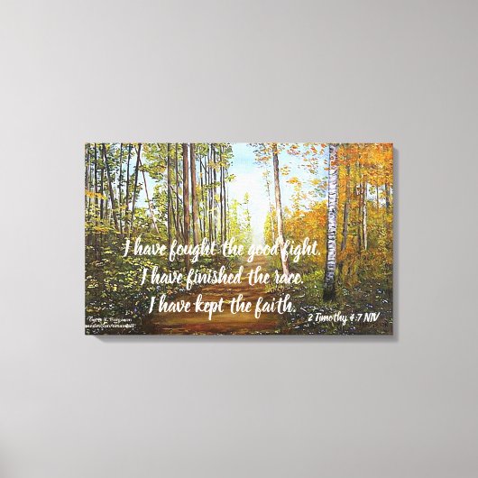 TOILE J'AI COMBATTU LA BONNE IMPRIMATION DE CANVAS DE CO (Recto)