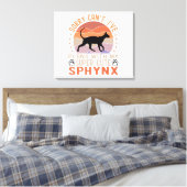 Toile J'ai des plans avec mon chat Sphynx (Insitu(Chambre))