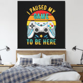 Toile j'ai mis mon jeu en pause (Insitu(Chambre))