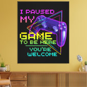 TOILE J'AI PARUSÉ MON JEU POUR ÊTRE ICI, VOUS ÊTES BIENV (Insitu(Salon))