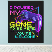 TOILE J'AI PARUSÉ MON JEU POUR ÊTRE ICI, VOUS ÊTES BIENV (Insitu (Plancher de Bois))