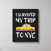Toile J'Ai Survécu À Mon Voyage À New York (Recto)