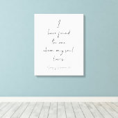 Toile J'Ai Trouvé Celui, Chant De Salomon 3:4 (Insitu (Plancher de Bois))