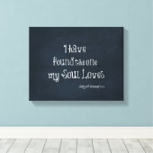 Toile J'ai trouvé celui que mon âme aime la Bible Verse (Insitu (Plancher de Bois))