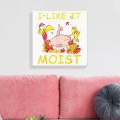 Toile J'aime ça humide drôle dinde comme dîner Thanksgiv (Insitu(Salon))