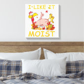 Toile J'aime ça humide drôle dinde comme dîner Thanksgiv (Insitu(Chambre))