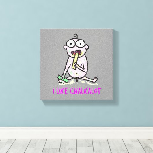 Toile J'aime Chalkalot (Insitu (Plancher de Bois))