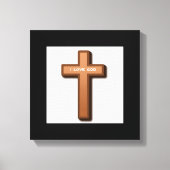 TOILE "J'AIME DIEU" CROIX (Recto)