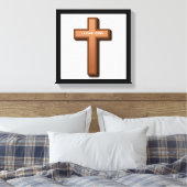 TOILE "J'AIME DIEU" CROIX (Insitu(Chambre))