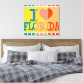 Toile J'aime Floride - Pop art 2 (Insitu(Chambre))