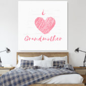 Toile j'aime grand-mère (Insitu(Chambre))