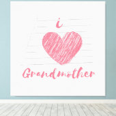 Toile j'aime grand-mère (Insitu (Plancher de Bois))