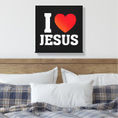 Toile J'aime Jésus (Insitu(Chambre))