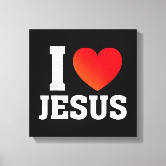 Toile J'aime Jésus (Recto)