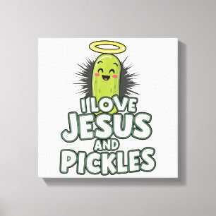 Toile J'Aime Jésus Et Les Piquettes