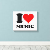 TOILE J'AIME LA MUSIQUE (Insitu (Plancher de Bois))