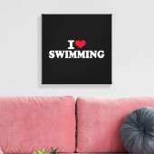 Toile J'aime la natation (Insitu(Salon))