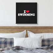 Toile J'aime la natation (Insitu(Chambre))