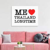 TOILE J'AIME LA THAÏLANDE LONGTEMPS (Insitu(Salon))