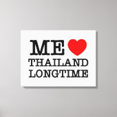TOILE J'AIME LA THAÏLANDE LONGTEMPS (Recto)
