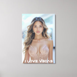 TOILE J'AIME LAS VEGAS