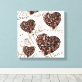 Toile "J'Aime Le Café !" (Insitu (Plancher de Bois))